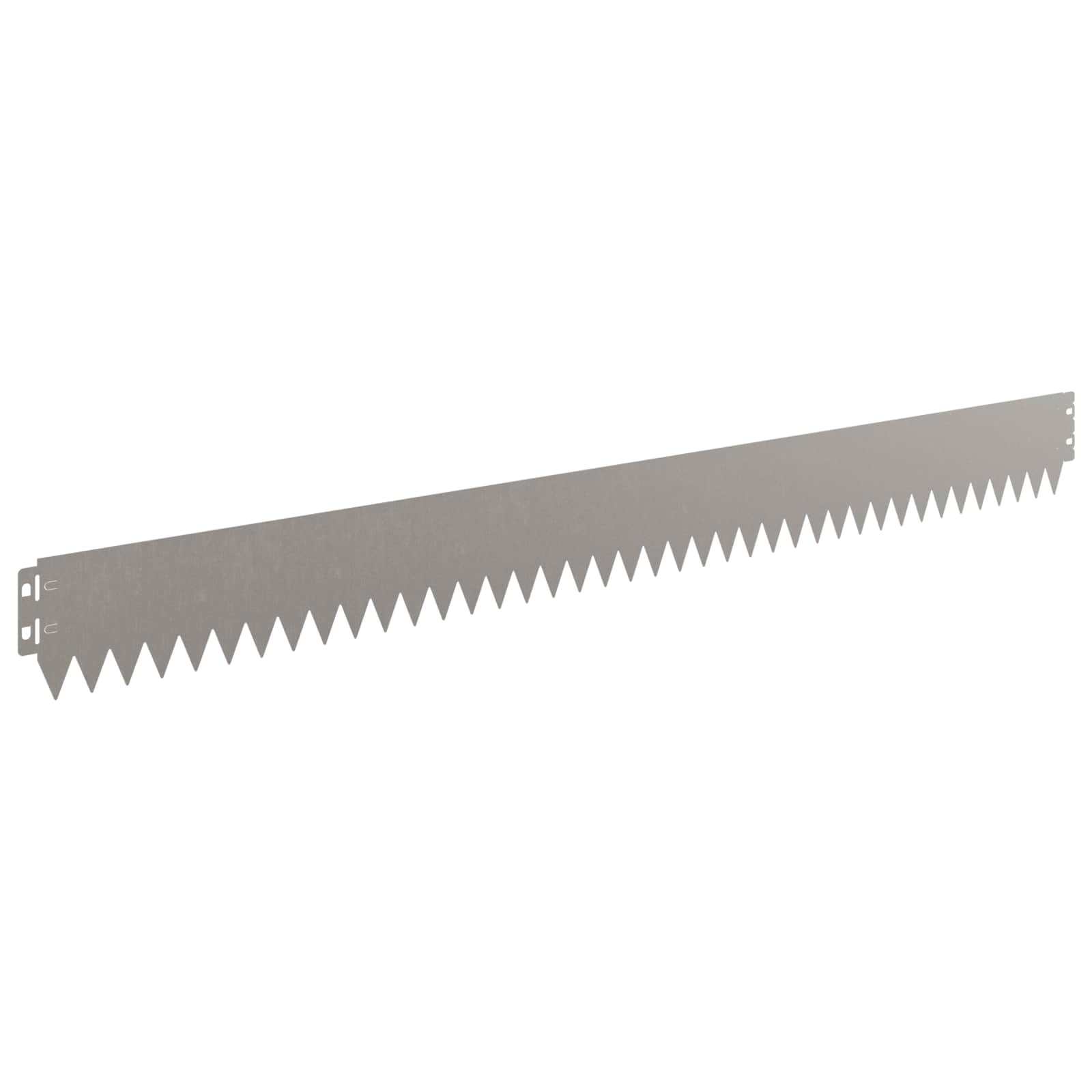 Lot de 50 bordures de pelouse en acier inoxydable 103 x 10 cm