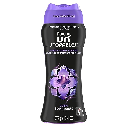 Image of Downy Unstopables In Wash Scent Booster Beads, Lush Scent, 13.4 oz, Laundry Beads for Odor Protection, Downy Scent Booster Beads, Laundry Scent Boosters