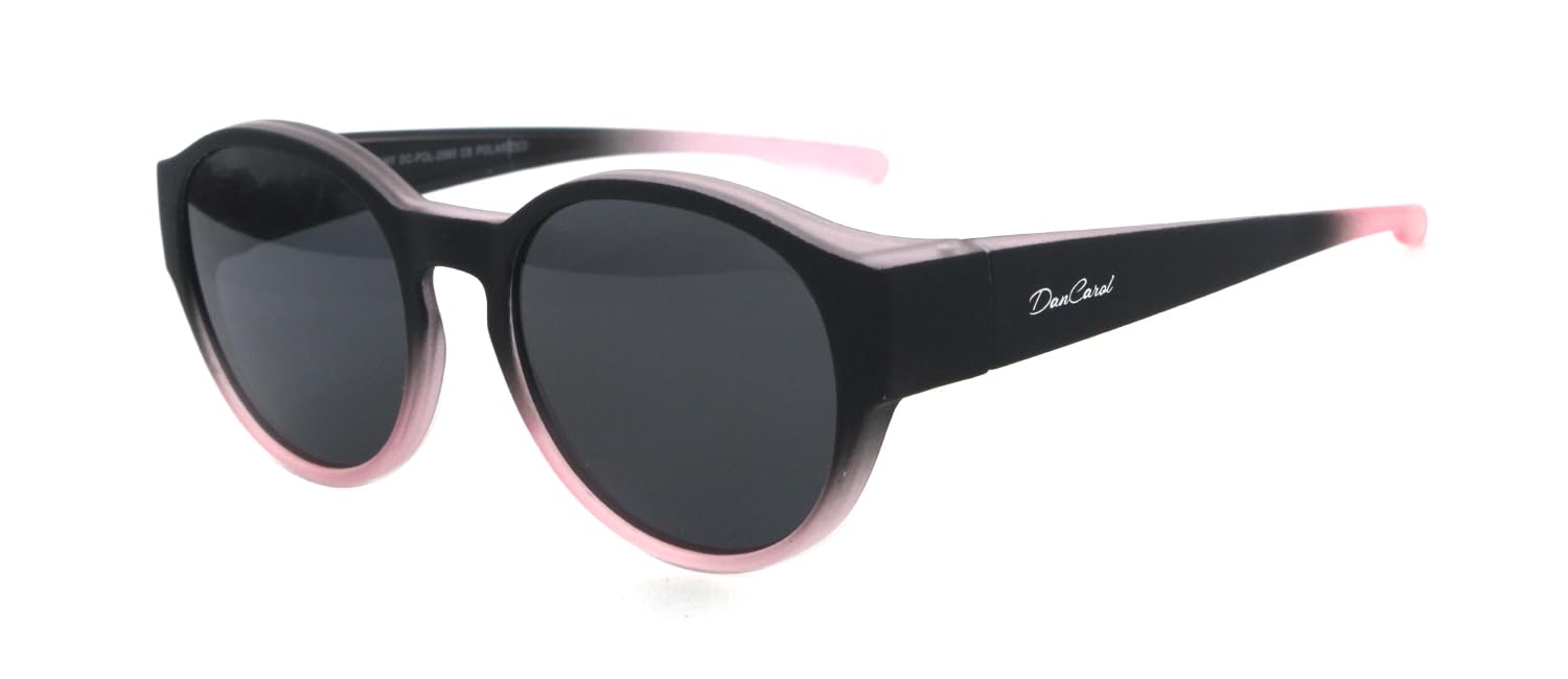DanCarol DC-POL-2060-C8-Pink - Die Überbrille, ideal für Brillenträger mit Polariziert Gläser