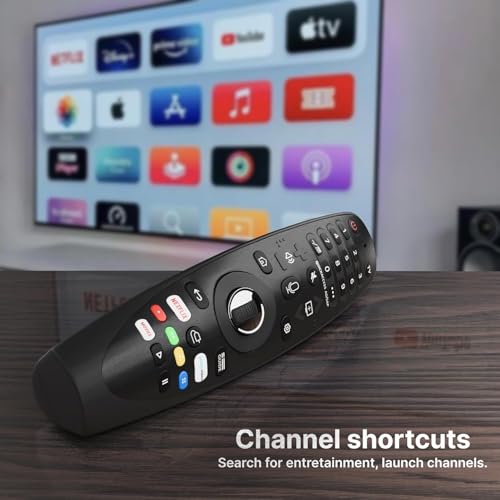Image of ZdalaMit Voice Magic Remote AKB75855501 for LG Smart TV Magic Remote Replacement AN-MR20GA MR19BA MR18BA MR650A, with Pointer Function /Hotkeys Such as Netflix /Prime Video /Movie