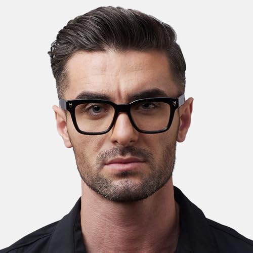 Image of Shisen Fox Okinawa Versatile Vintage Square Frames for eyeglasses | Stylish eyewear Crafted from Italian Acetate material | 52 MEDIUM Unisex Spectacle Eye frame with Demo lenses