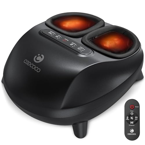 CooCoCo FSA Eligible Foot Massager with Heat, Upgrade ABS Feet