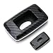 iJDMTOY Exact Fit Black Glossy Carbon Fiber Finish Key Fob Shell Compatible With 2018-up Land Rover Range Rover, Range Rover Sport or Discovery Intelligent Smart Key