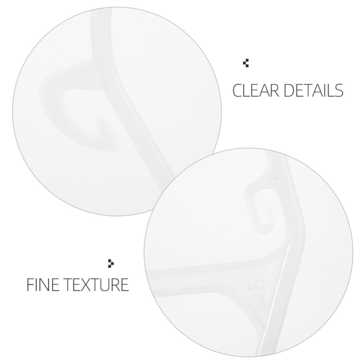de Plástico Blanco para Trajes Infantiles 10 Perchas Diseño Antideslizante y Portátiles para Uso y Tiendas