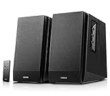 Edifier R1700BT BK Lautsprechersystem (66W) für TV/PC/Notebook/Tablet/Smartphone, Regallautsprecher in schwarz