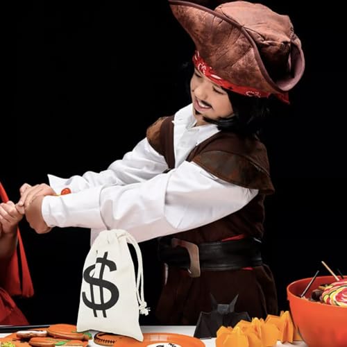 2 Stück geldsack münzbeutel,geldsäckchen,geldsäcke,geldscheine sammler, Geldsäckchen Mit Dollarzeichen 17×25cm Banksparbeutel mit Kordelzug Stoffsack, Wiederverwendbare Geschenktüten