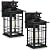 Motion Sensor Outdoor Wall Lights Black, Dusk to Dawn Outside Porch Lights Fixture Wall Mount, Waterproof Exterior Light Fixtures, 2-Pack Matte Black Wall Sconces Lantern for House Patio Garage