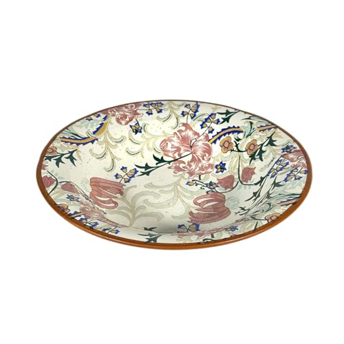 Image of SNS Botanical Bloom Decal Ceramic Serving Bowl | Premium Salad & Snacks Bowl | Semi-Matt Floral Dinnerware for Oats Pasta Fruits & Desserts | Tableware for Gifting (Botanical Bloom Pasta Bowl)