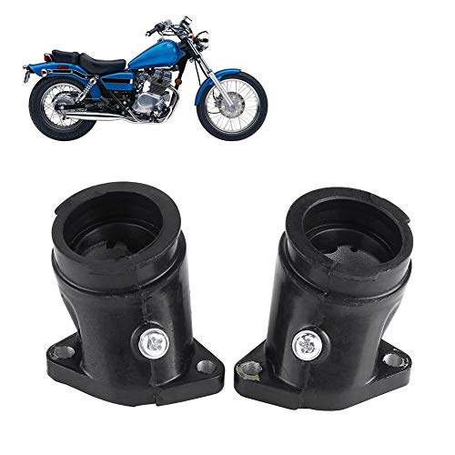 Keenso Motorrad Vergaser Adapter, 1 Paar Motorrad Gummi Vergaser Ansaugstutzen Schnittstelle Adapter für Rebell CA250 cmx250 cmx250c