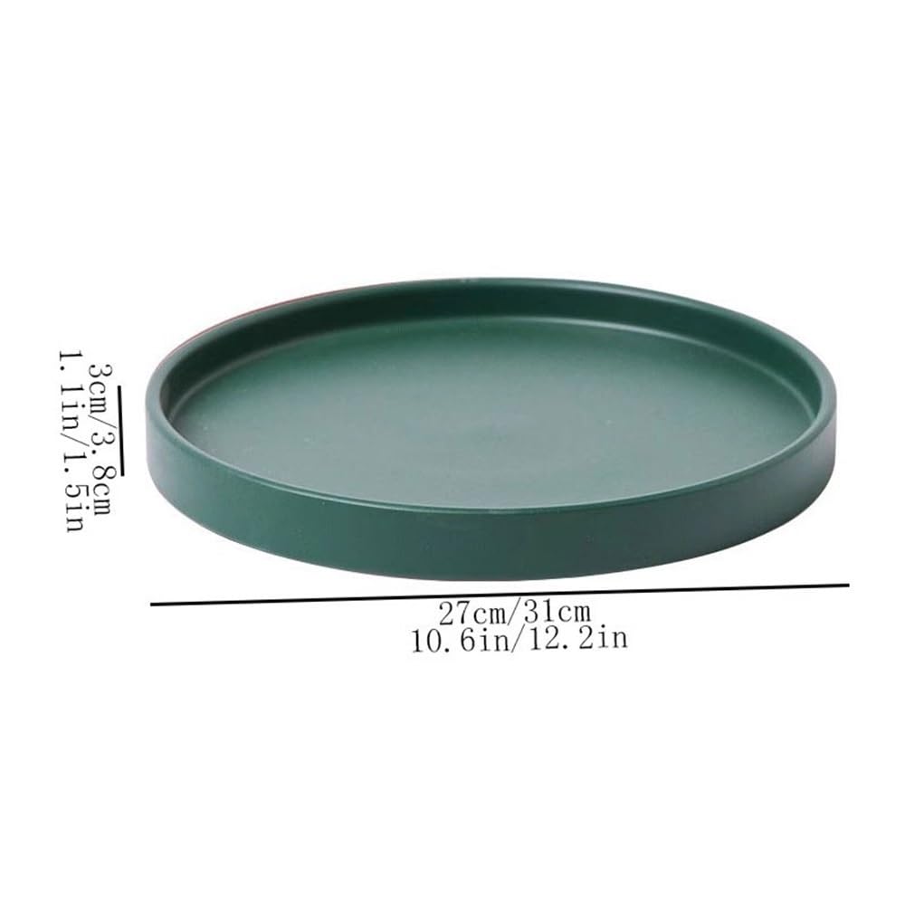 Podstawki roślinne Duża okrągła taca ociekowa na sadzarkę do kwiatów(Green,3XL)