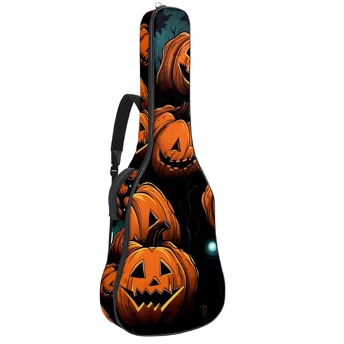 Housse guitare acoustique Halloween avec double poche de rangement et bandoulière