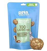 RiNa Hundeleckerli Lamm-Mix - gefriergetrocknete Leckerbissen - Fleisch, Knorpel, grüner Pansen - Hunde-Snack aus Deutscher Herstellung - Barf - 110g