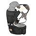 Lehoo Castle Marsupio Neonato, Marsupio Neonato 0-36 mesi, Marsupio Neonati Ergonomico, Porta Bambino con Sedile Multiposizione(Grigio)