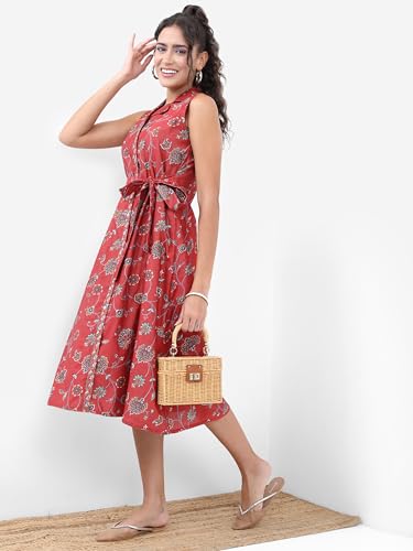 Image of Vishudh Women's Casual Dress | Comfortable Everyday Wear for All Occasions | Chic & Versatile Fashion for Women
