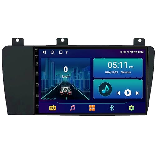 Cafusesdd 9 Pouce Autoradio pour Volvo XC70 V70 S60 2004-2009 GPS Radio sans Fil Carplay Android Auto - Android 15, Commandes au Volant, FM - Système...
