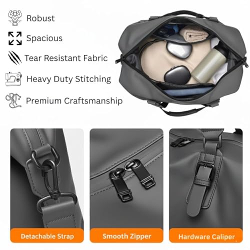 Image of CAVALO - Be Unique Men's Crossbody Duffle Bag | Large Capacity Casual Travel, Office, Fitness & Daily Commute Bag with Zipper