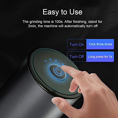 Jemora JOUGE Electric Grinder Large Capacity Spice Grinder USB Rechargeable Multifunctional Grinder for Dry Coffee Beans Nuts Seeds Aluminum Alloy - Image 4