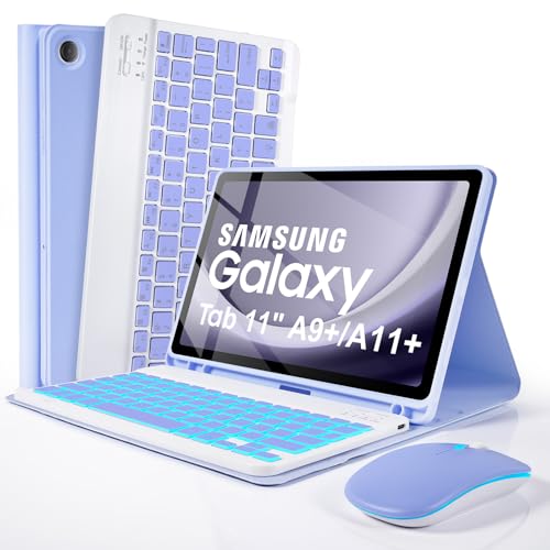 Funda con teclado Samsung Galaxy Tab A9 Plus para estudiar y trabajar en movilidad con ratón