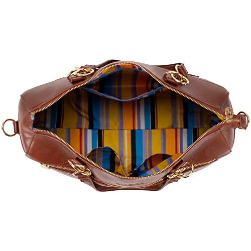 Image of Badgley Mischka Madalyn Vegan Leather Travel Tote Weekender Bag