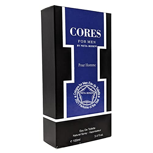 J & H Variety Perfume Meta-Bosem Cores Pour Homme, Eau De Toilette Spray For Men Cologne, Citrus Freshness, Daytime And Casual Use, A Classic Bottle, For All Skin Types, Holiday Gift, 3.4 Fluid Ounce #TOP2