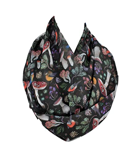 Etwoa's Mushroom Infinity Circle Loop Scarf - Main Image