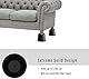 Lufia Bettenmöbelerhöhungen, 10,2 cm, robuste Möbelerhöhungen mit rutschfester Unterlage, ideal für Bett, Sofa, Tisch, Stuhl oder Schreibtisch, 4er-Set Bettaufzüge