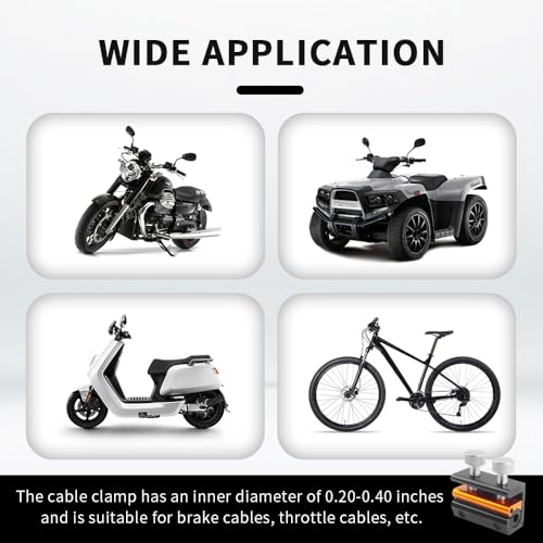 Image of Double-Headed Motorcycle Cable Luber Tool for Brake Cable Lubrication,Cable Lube Dispenser Motorcycle Tools for Motorcycles Bicycle Scooter,Universal Motorcycle Tools Cable Lube (Black Gold)