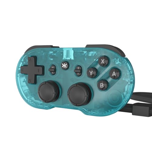 CRKD ATOM+ Wireless Mini Controller - Compatible with Nintendo Switch 2, Switch OLED, iOS, Android, PC & Smart TV - Glacier Blue Edition – vue 3