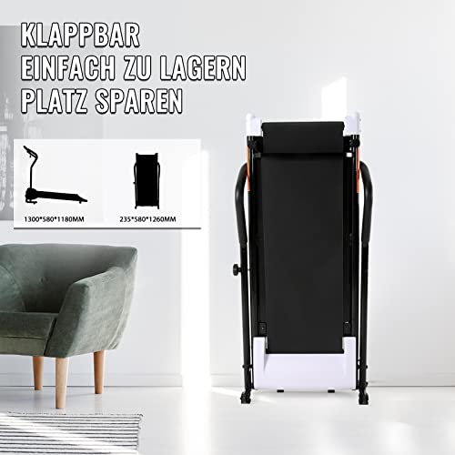 Novonova elektrisches Laufband klappbar Laufband für zu Hause 10 KM/H 750 W leiser Elektromotor für Lauftraining mit LCD… – Bild 5