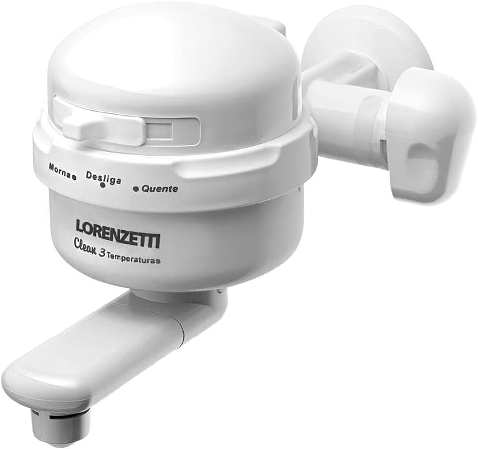 Torneira Clean 3T 127V 4500W, Lorenzetti, 7551016, Branco, Pequeno