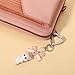 YBEATY Cute Kitty Keychain Cute Pink Keychain Fuzzy Cat Decor Keychains Heart Bow Pendent Keychains Kawaii Cat Bag Charm Aesthetic Stylish Accessories for Women Backpack Purse Phone