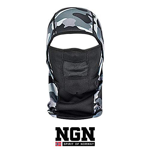 NGN Balaclava Carmouflage für Damen & Herren  Sturmhaube für Ski, Snowboard, Motorrad & Fahrrad | gefleckte Sturmmaske | Atmungsaktive Skimaske | Gesichtsmaske | Outdoor Face-Mask | Motorradmaske