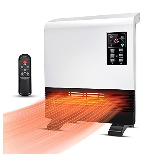Electric Heater - 1500W Space Heater, Wall Mounted Room Heater with Standing Base, Timer, 3 Modes, Energy-saving Quick Heat Electric Space Heater for Basement, Bedroom, Bathroom, Office, Garage Heater