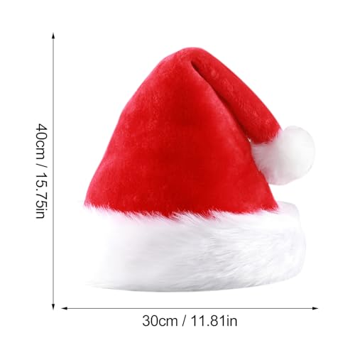 Adult Christmas Hat Unisex Santa Hats Xmas Holiday Winter Party Supplies - image 3