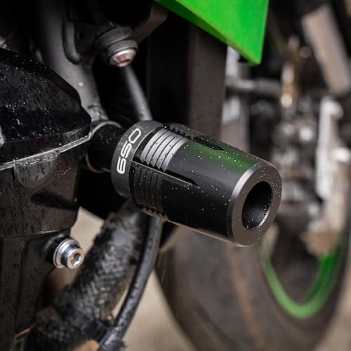 Image of Compatible with 2026 Ninja 650 KRT 2025 Ninja650 EX650 2017-2026 2025 Z650 RS Z 650 CNC Motorcycle Frame Sliders Crash Protector Crash Pad Falling Protection (Grey)