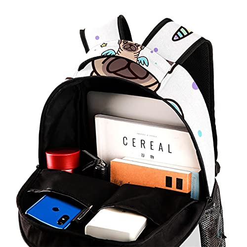 Sac à dos licorne multicolore avec poches pour l'école - 4