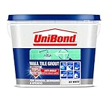 UniBond - Lechada triple proteccin antimoho para azulejos (1 L), color blanco