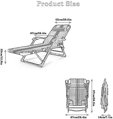 高耐久折りたたみ式ラウンジチェア - アウトドア用無重力リクライニングチェア - 防水サンラウンジャー - キャンプガーデン家具 -