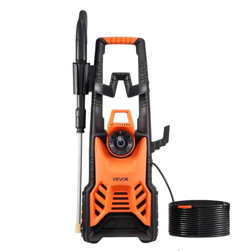 VEVOR Electric Pressure Washer, Max 4500 PSI and 3.2 GPM with Pressure Adjustment, High Power Pressure Cleaning Machine with 4 Quick Connect Nozzles, for Cars/Fences/Driveways/Patios/Home Cleaning thumbnail 10