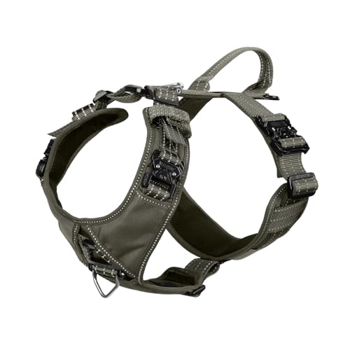 ICEFANG Dog Strap Harness with 4 x Metal Buckles,for Large Sized Dog,K9 Vest,Y-Shape...