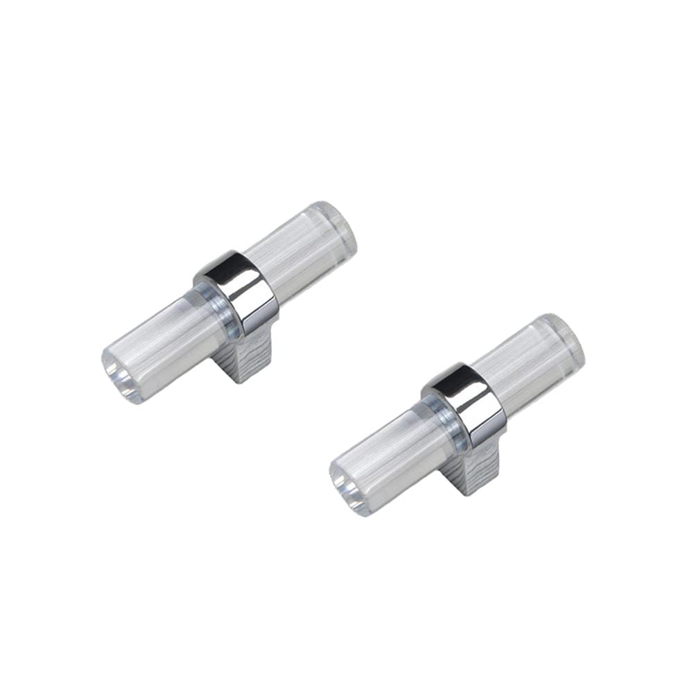 Maniglie Per Porte In Acrilico Trasparente - Pomelli Per Mobili Da Cucina, Design Moderno, Facili Da Installare (Lunghezza 6 Cm, Foro Singolo)