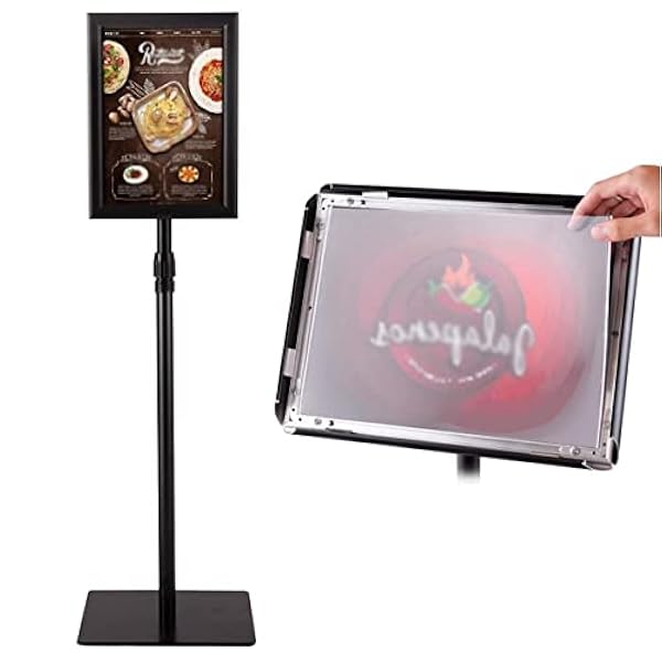 LVTFCO Teken Verstelbare Voetstuk Poster Stand, Poster Teken Stand Staande Teken Houders, Heavy Duty Voetstuk Poster Teken Stand, Reclame Zakelijk Menu Teken Houder