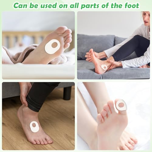 image for Shynek 72 Pcs Callus Pads for Feet, Soft Felt Callus Cushions Self Adh