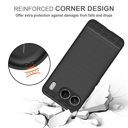 Image of Amazon Brand - Solimo Back Cover Case for OnePlus Nord 4 5G | Compatible for OnePlus Nord 4 5G Back Cover Case | 360 Degree Protection | Soft and Flexible (TPU | Matte Black)