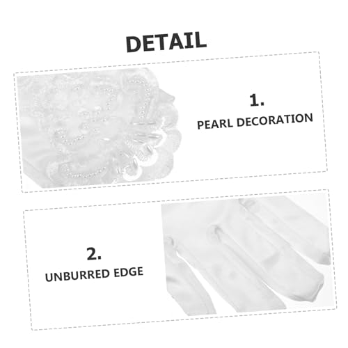 1pair Boy Girl Lace Gloves for Flower Girls Embroidered Gloves for Weddings Performances Elegant Dress-up Accessory for Girls4