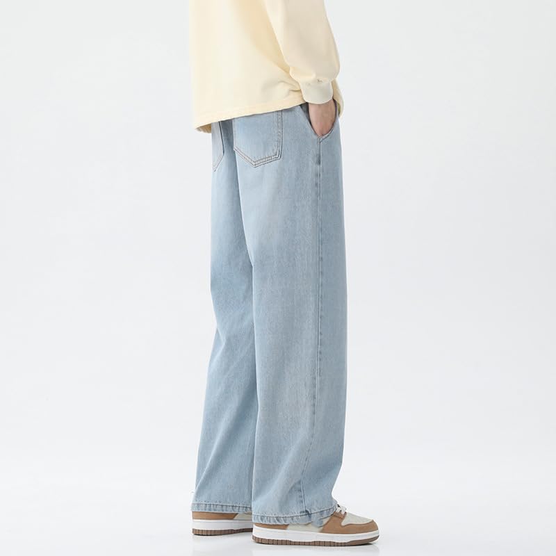 Men's Jeans Spring Vintage Americana Loose Fit Straight Leg Casual Denim Pants4