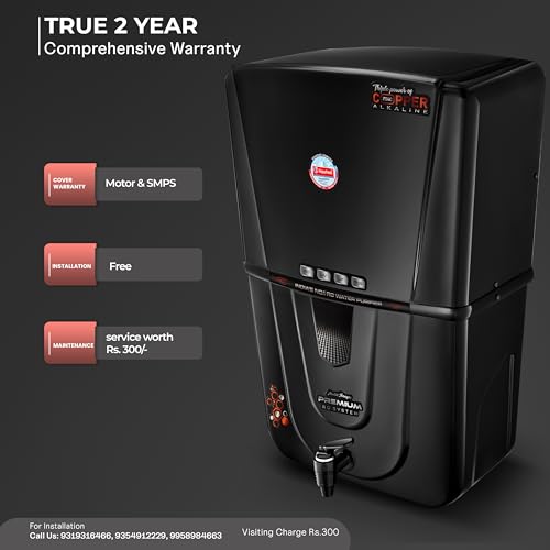 Image of ROYAL AQUAFRESH Smoke 18 L RO Water Purifier | RO + UV + CU Guard + Alkaline Enhancer | Mineral Enriched Drinking Water | BIS Certified (IS 16240:2023) | 2 Years Unconditional Warranty