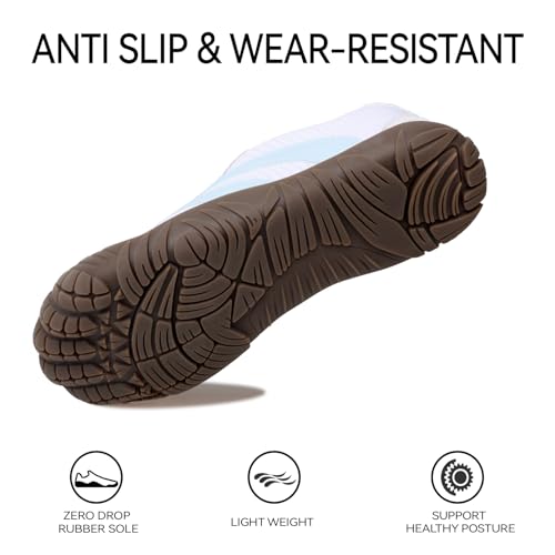 Image of Barefoot Shoes Women Casual Sneakers,Wide Toe Box Shoes Women Zero Drop Barefoot Shoe Men,Minimalist Trail Running Shoe,Non-Slip Lightweight Breathable Comfortable Fashion Walking Hiking Shoes Unisex