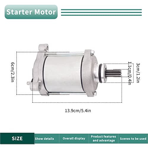 Motor de arranque Road Passion 21163-0064 compatible con ZX1000 ZX-10R ZX10R ZX-10RR ZX10RR Ninja KRT Edition ABS 2014-2021 miniatura 3