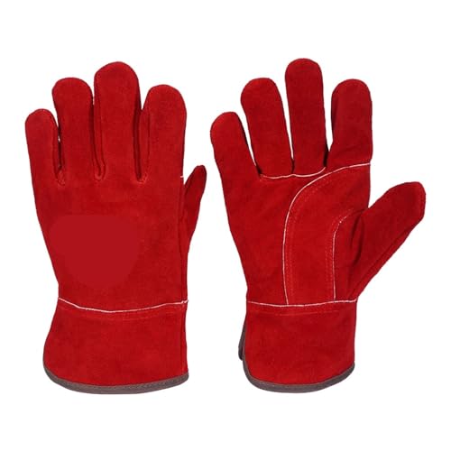 TIEOAXFT Guanti da Saldatura da 27 cm Guanti da Lavoro for Saldatura multifunzionali Guanti protettivi for saldatori Contro Le scottature